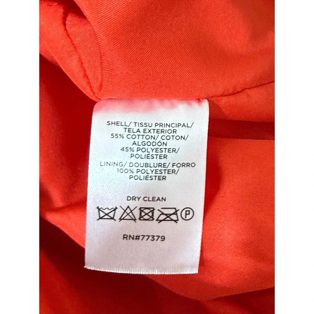 Ann Taylor Red Textured A‎ Line Mini Skirt Women's Size 12